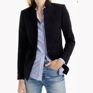 J.CREW BLACK WOOL BLAZER JACKET, Size 14
